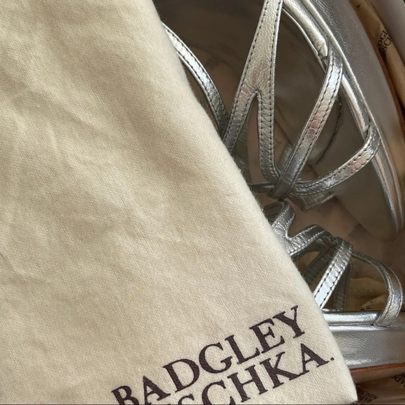 Badgley Mischka Platform Heels in Sexy Silver - Picture 10 of 12